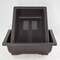 2 Rectangular Plastic Bonsai / Cactus & Succulent Pot 10"x 7.5"x 3" Dark Brown